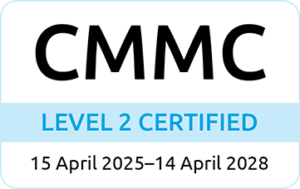 CMMC Level 2 Certified, 15 April 2025 - 14 April 2028